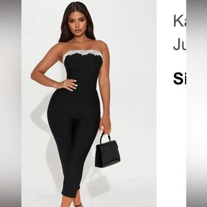 Fashion nova Strapless Jumpsuit